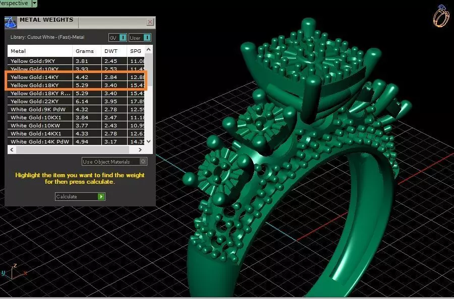 Couples Ring set Jewelry model - Royal Bloom for him and her 3D print model_6