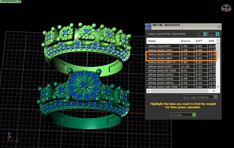 Couples Ring set Jewelry model - Royal Bloom for him and her 3D print model_4