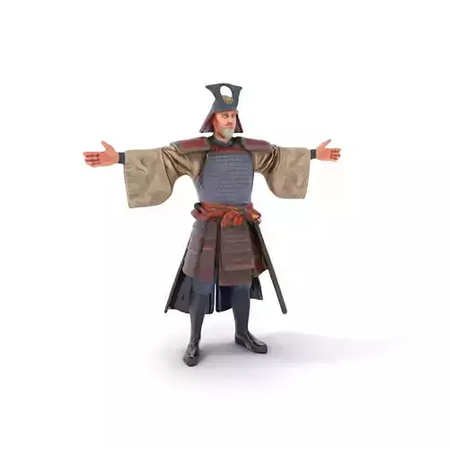 Samurai Armor model pack Low-poly 3D model