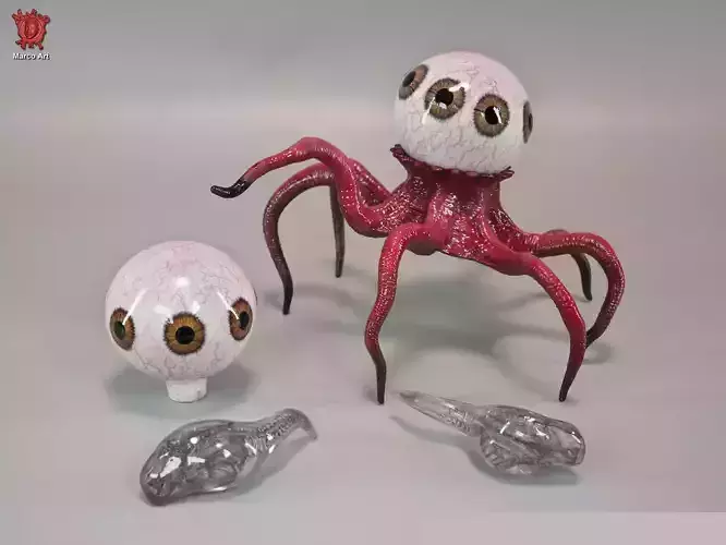 Alien Earth T Ocellus Xeno Embryo 3D stl file 3D print model