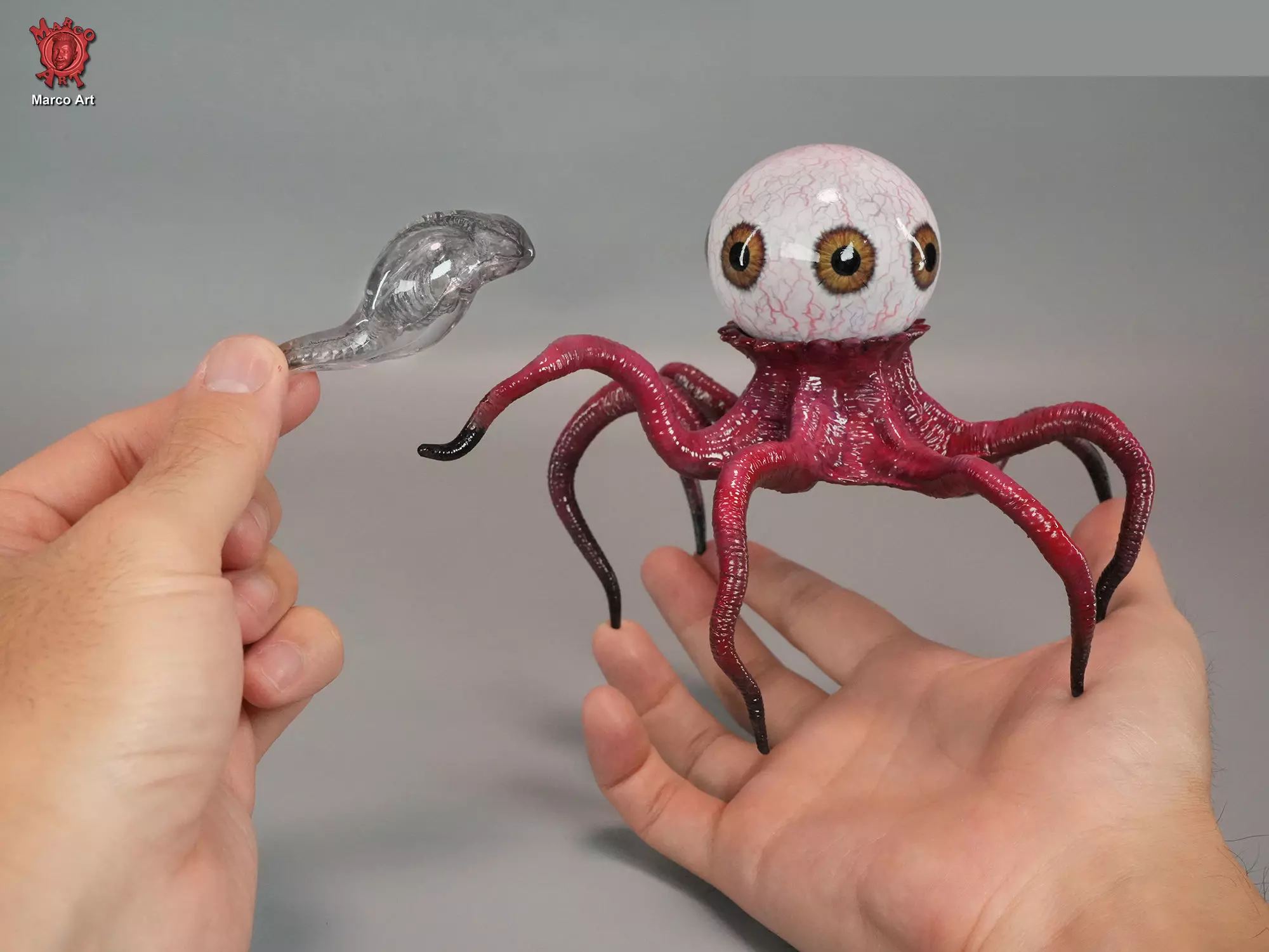 Alien Earth T Ocellus Xeno Embryo 3D stl file 3D print model_3