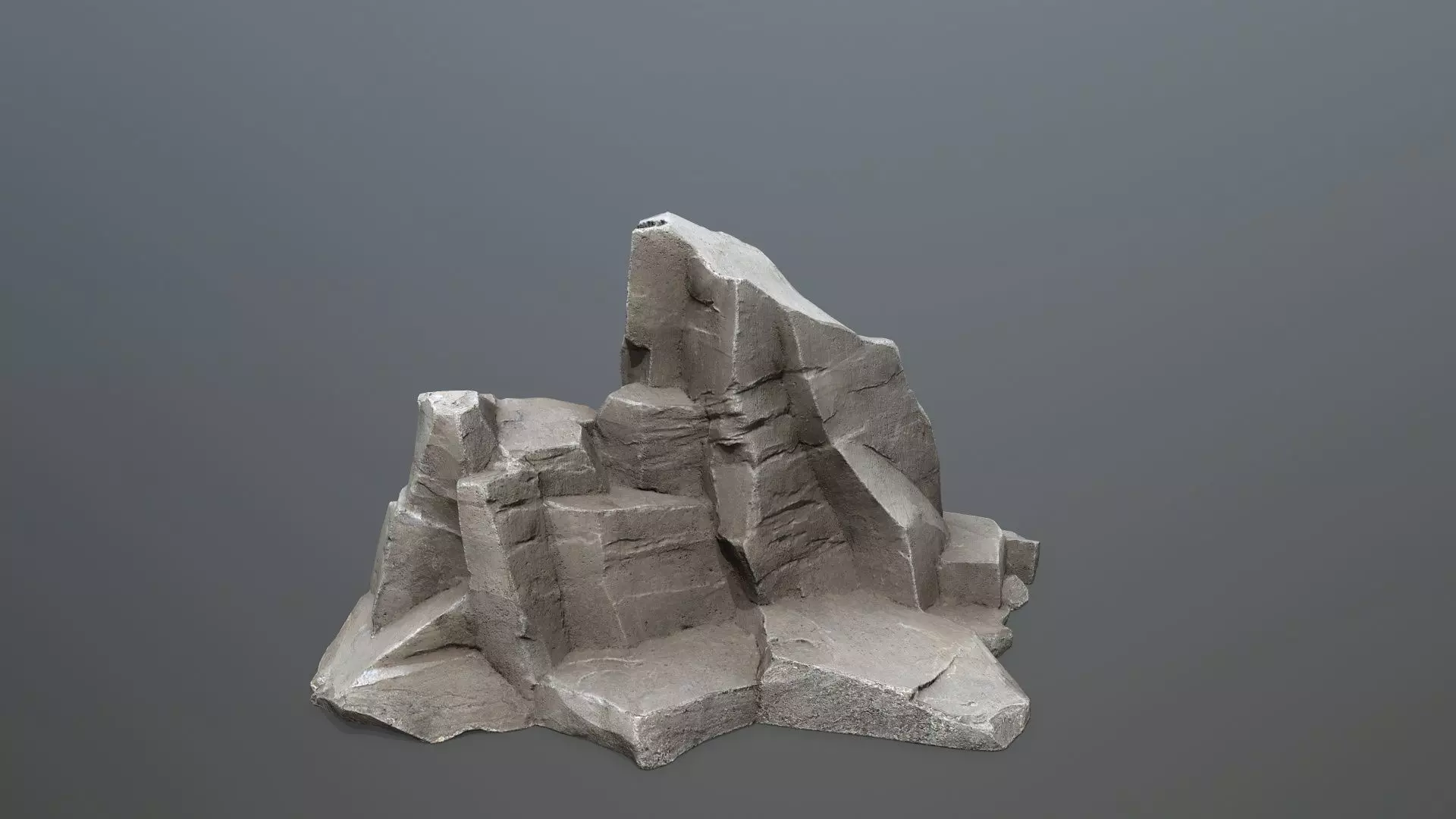 Desert rocks Low-poly 3D model_22