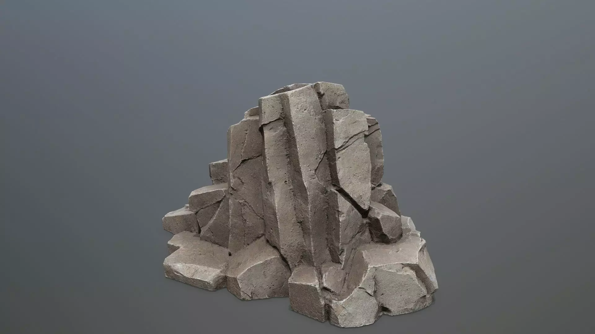 Desert rocks Low-poly 3D model_21
