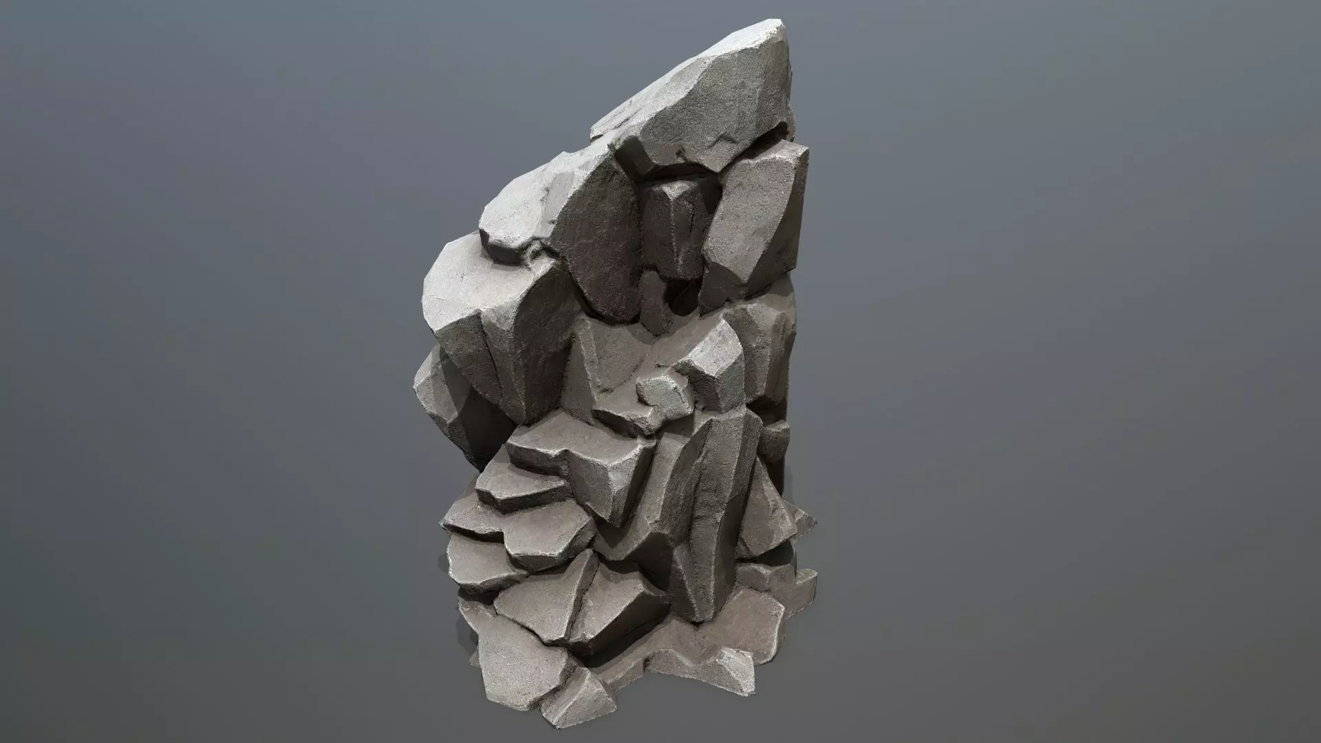 Desert rocks Low-poly 3D model_25