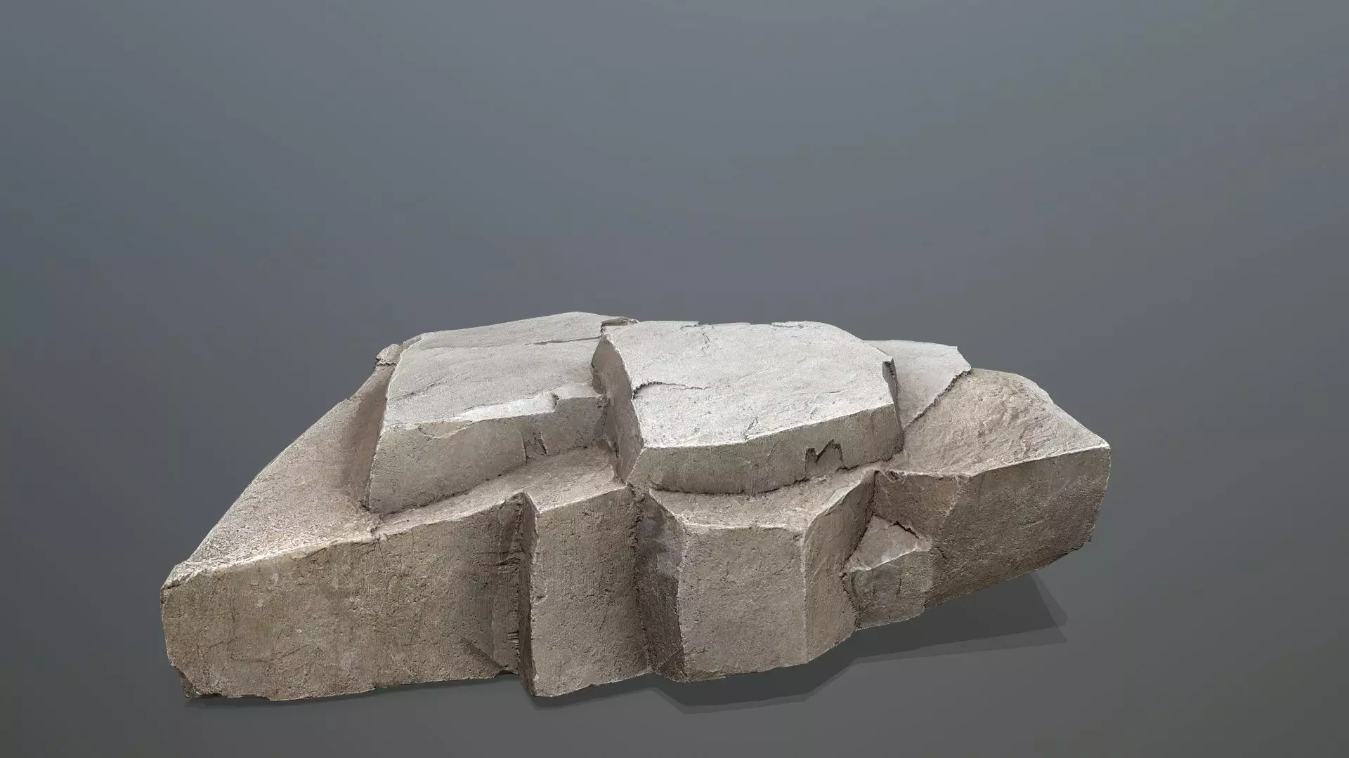 Desert rocks Low-poly 3D model_28