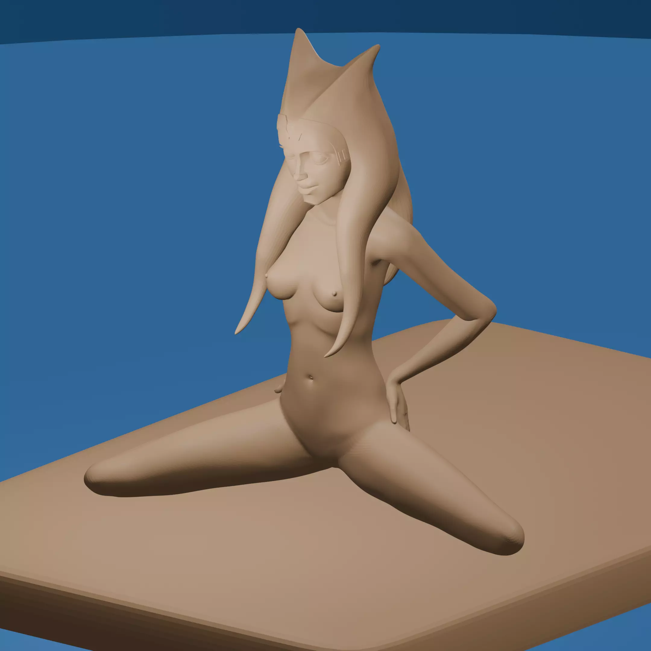 Exotic Alien Togruta Female 3D print model