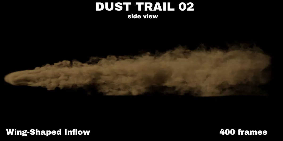 Animated Vdb Dust Trail 02 Wing Shaped Inflow 3D model_2