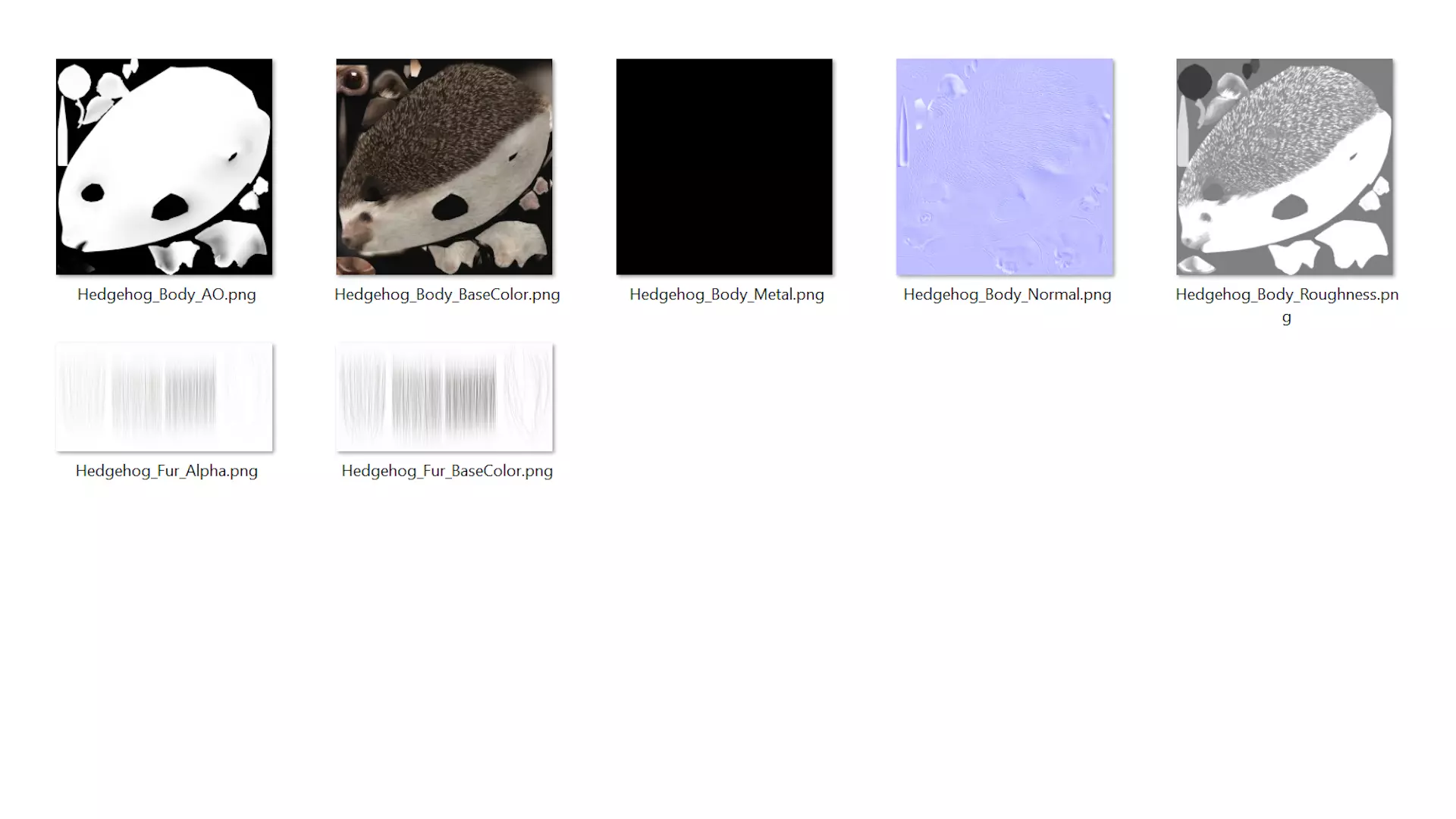 Hedgehog Low-poly 3D model_6