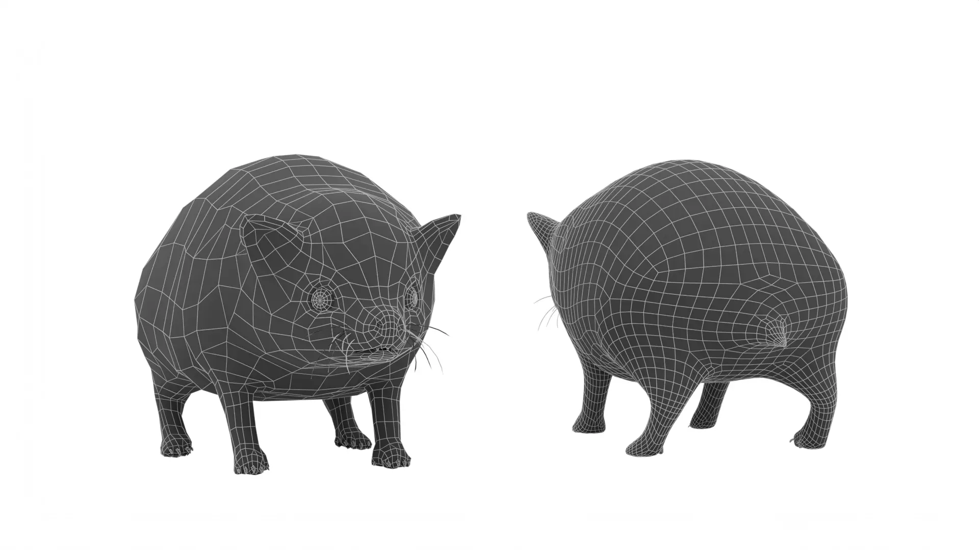 Hedgehog Low-poly 3D model_9