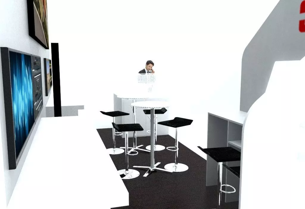 Event Expo Stand 3D Model Modular Booth Design Ready to Render 3D model_4