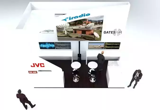 Event Expo Stand 3D Model Modular Booth Design Ready to Render 3D model