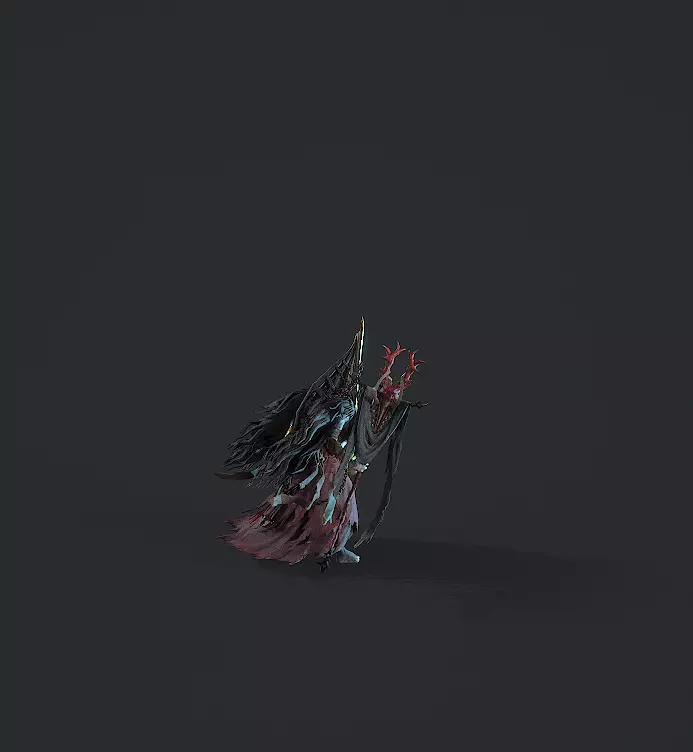 Dead souls  wizards Low-poly 3D model_16