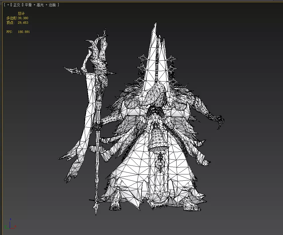 Dead souls  wizards Low-poly 3D model_22
