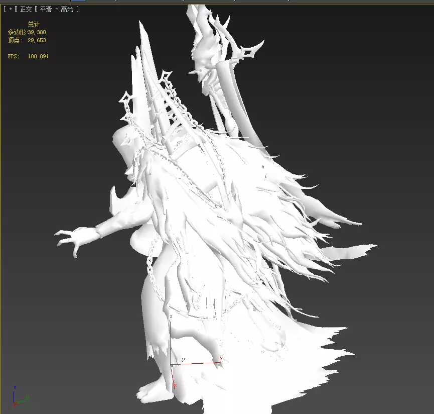 Dead souls  wizards Low-poly 3D model_19