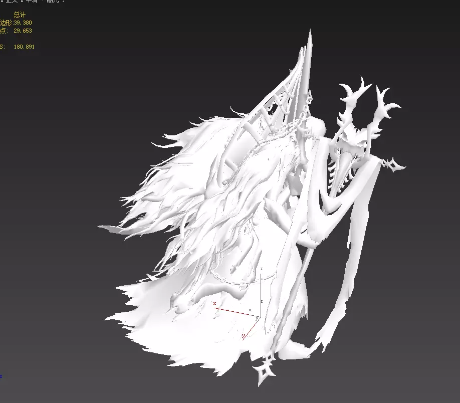 Dead souls  wizards Low-poly 3D model_20