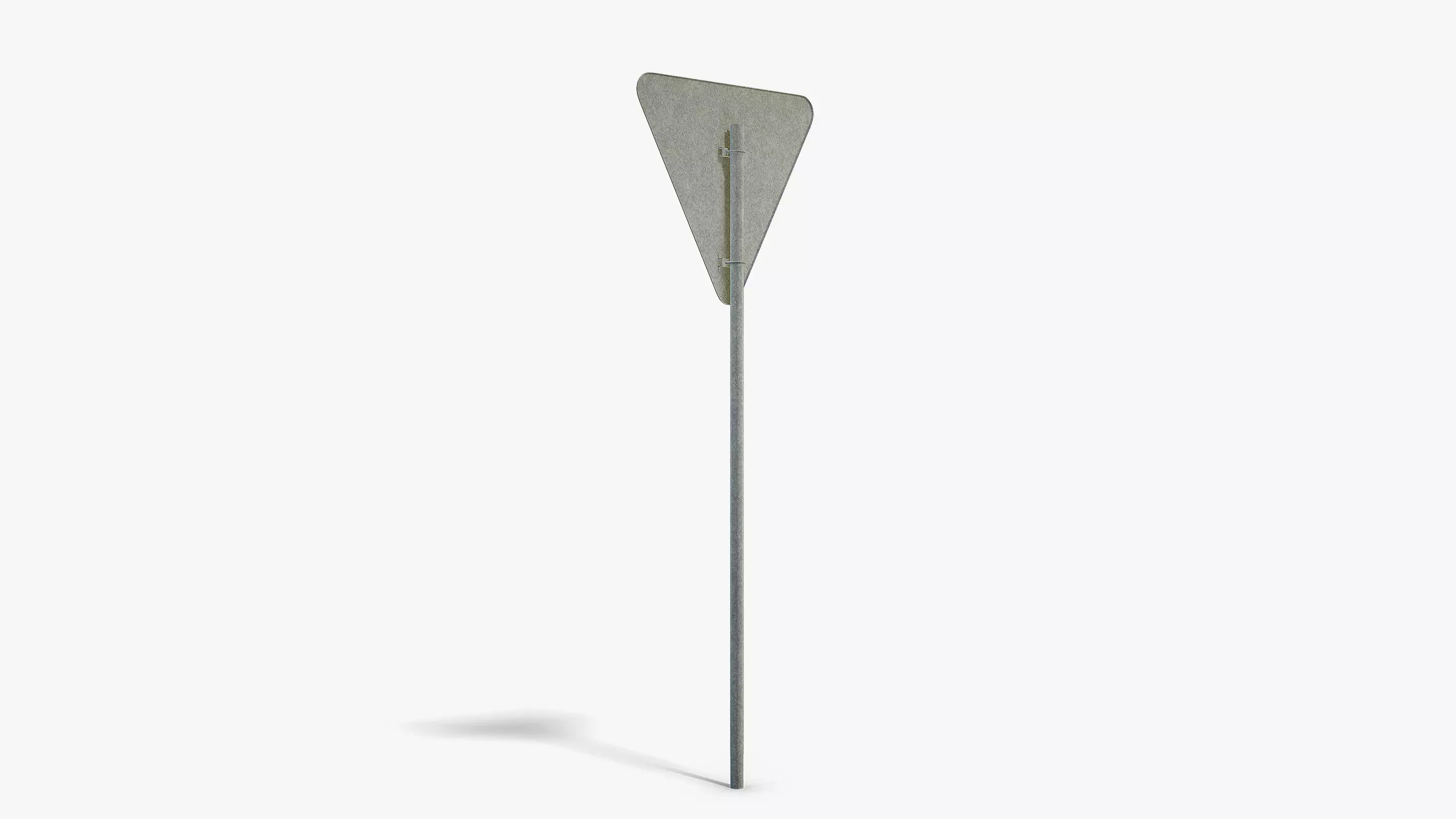 Give Way Sign Low-poly 3D model_4