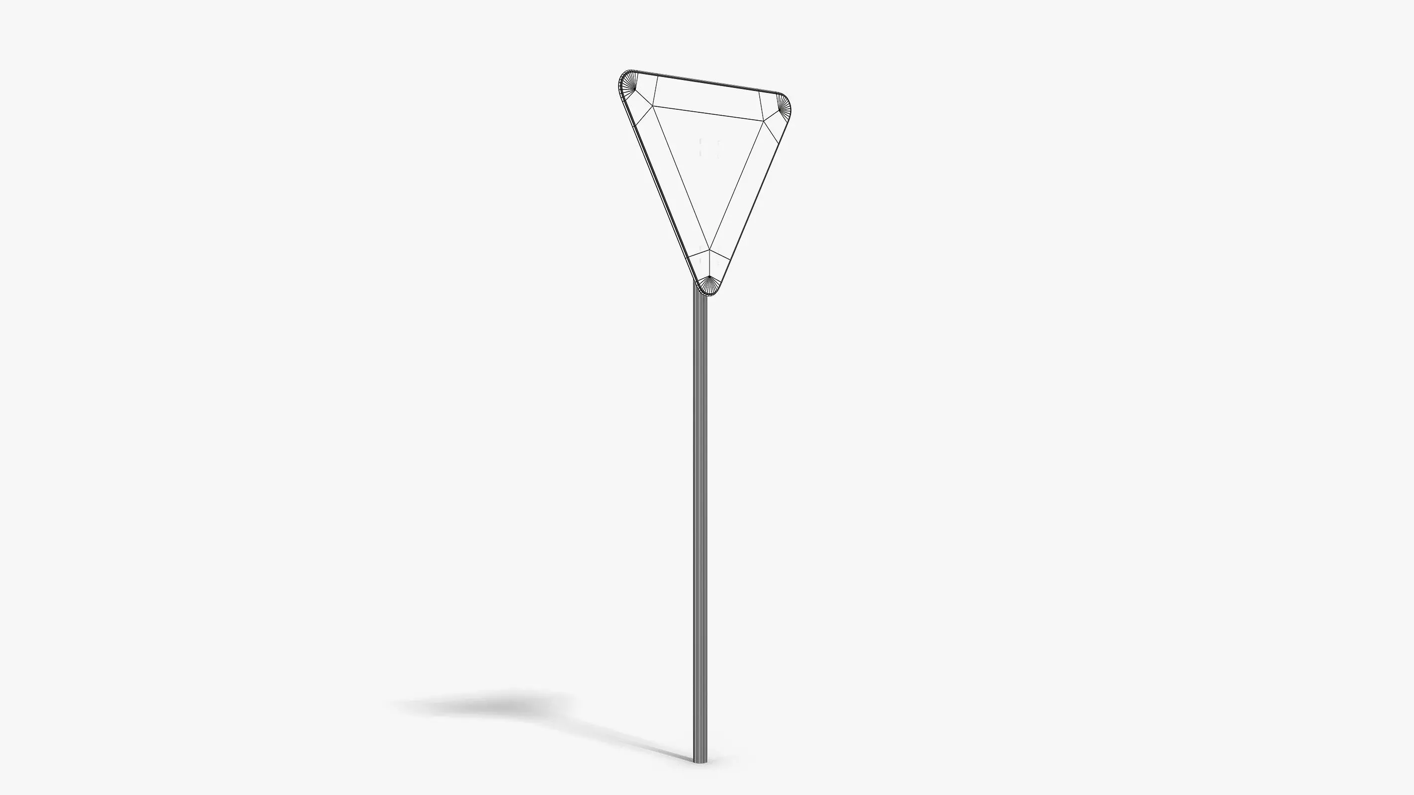 Give Way Sign Low-poly 3D model_7