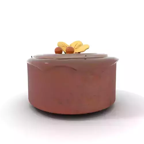 Delicious Chocolate Cake model pack Low-poly 3D model