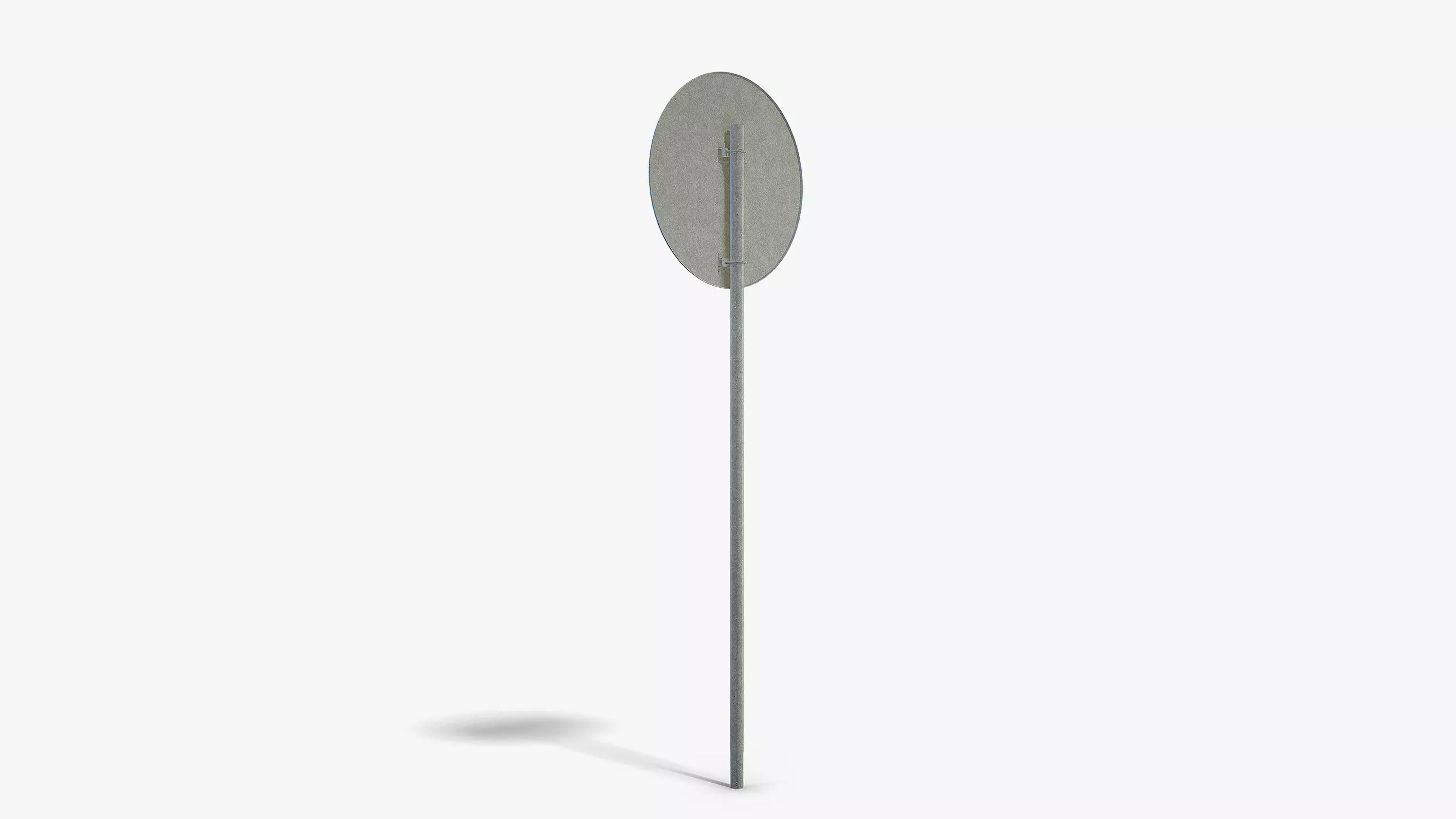 Roundabout Sign Low-poly 3D model_4