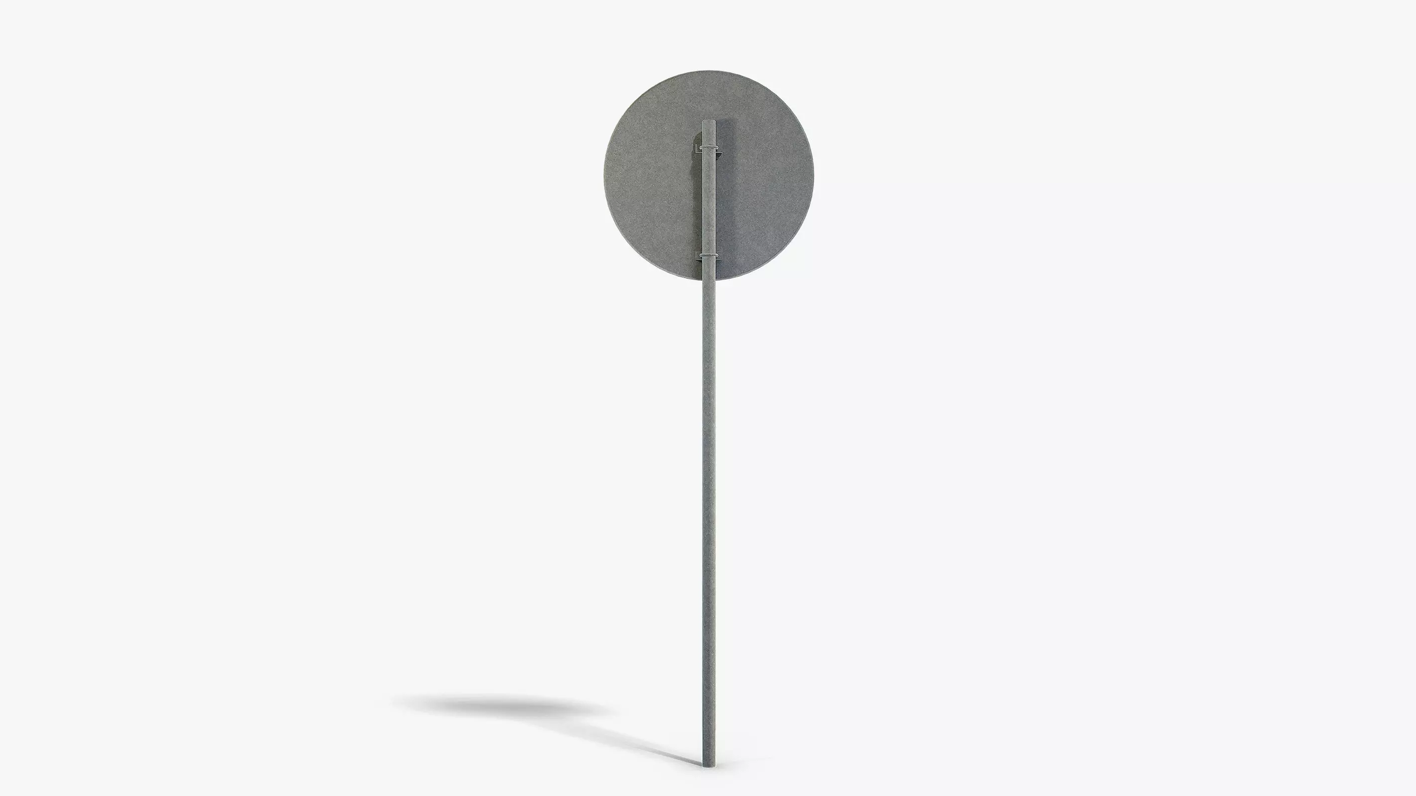 Roundabout Sign Low-poly 3D model_3