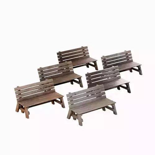 Wooden Outdoor Bench Set A 