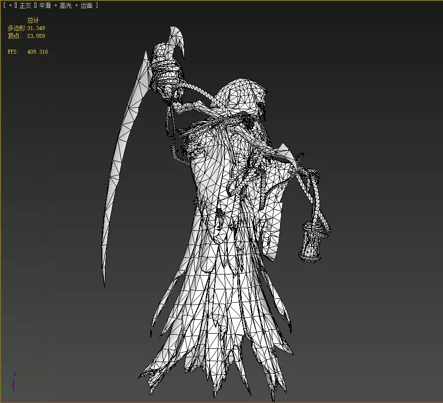 Joker wizard Low-poly 3D model_32