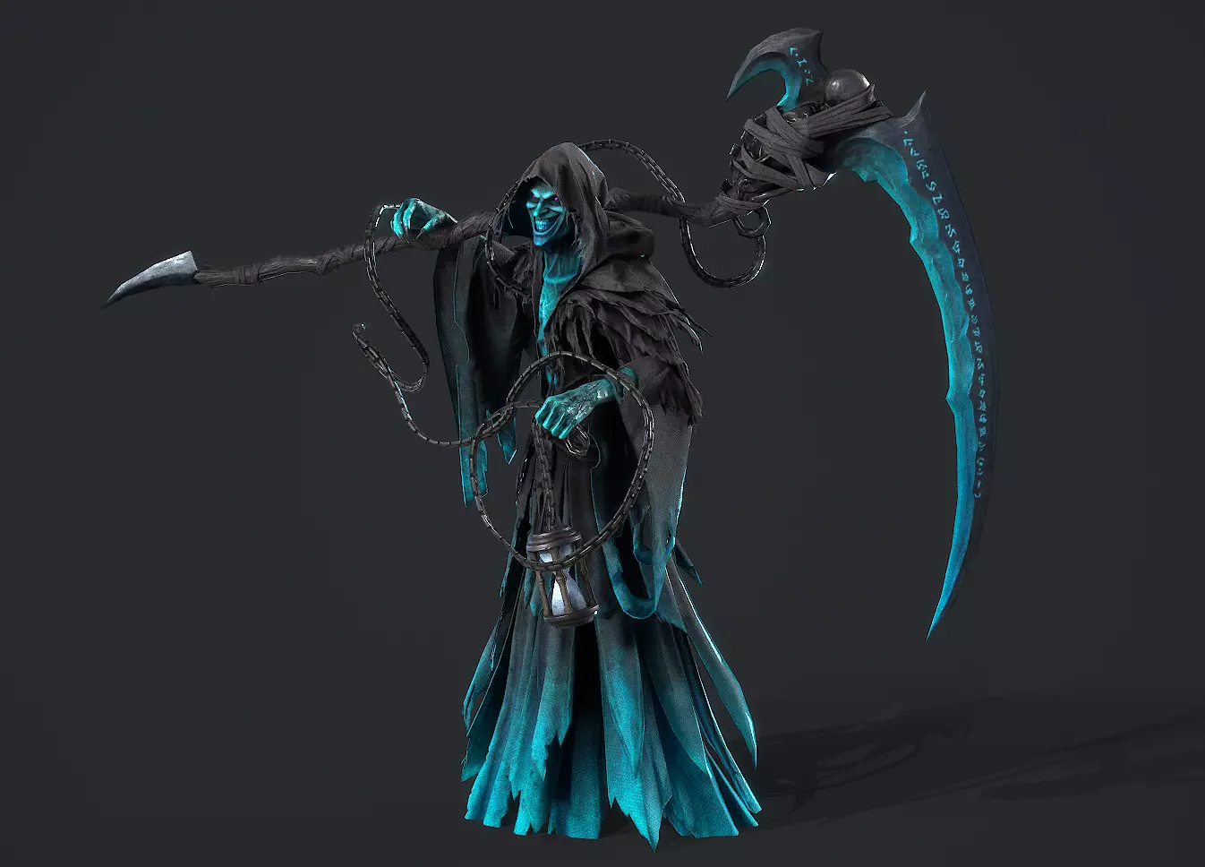 Joker wizard Low-poly 3D model_4