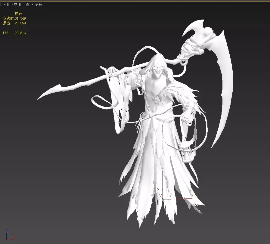 Joker wizard Low-poly 3D model_24