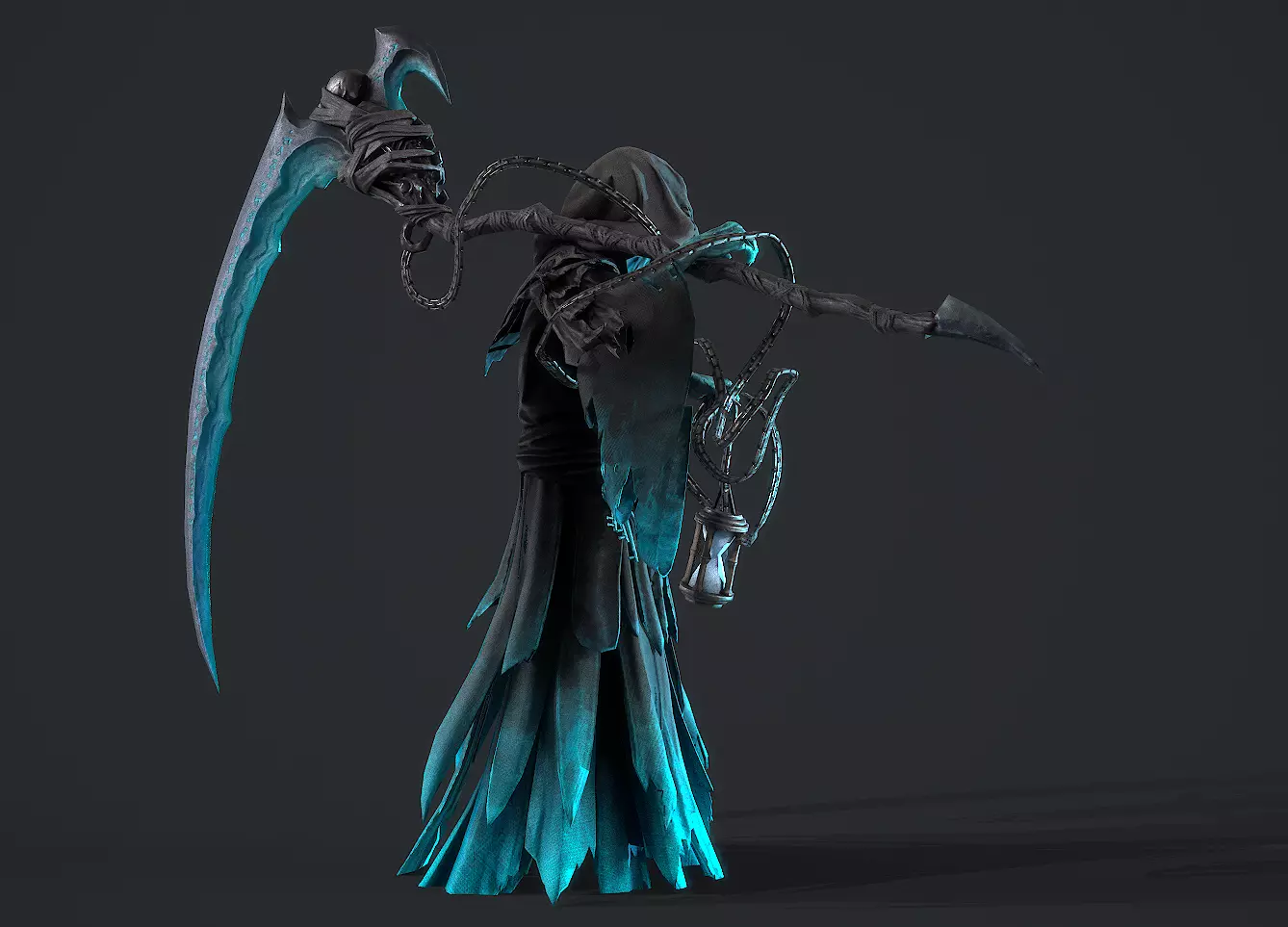 Joker wizard Low-poly 3D model_9