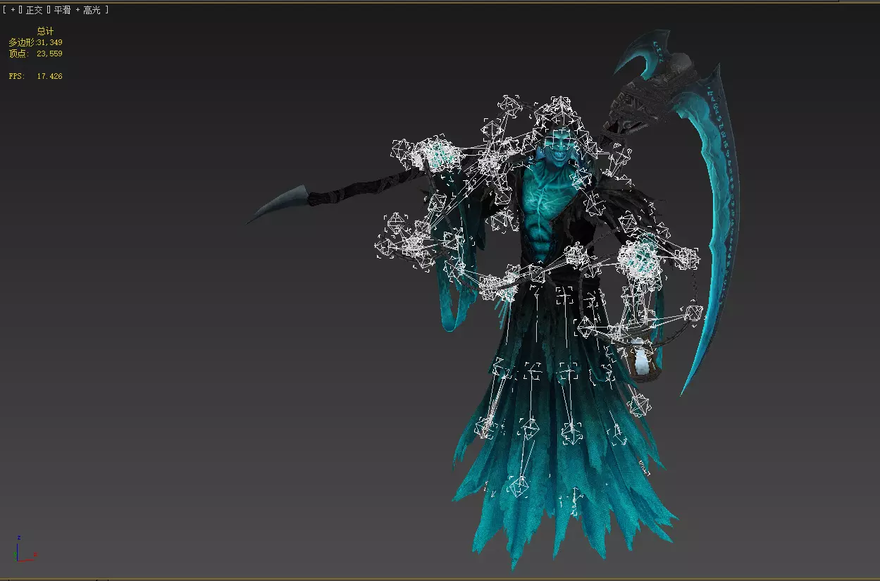 Joker wizard Low-poly 3D model_22