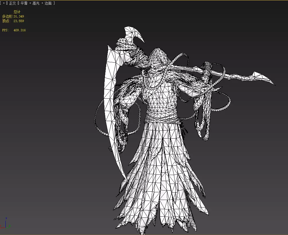 Joker wizard Low-poly 3D model_31