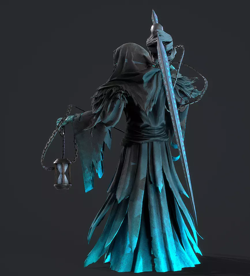 Joker wizard Low-poly 3D model_6