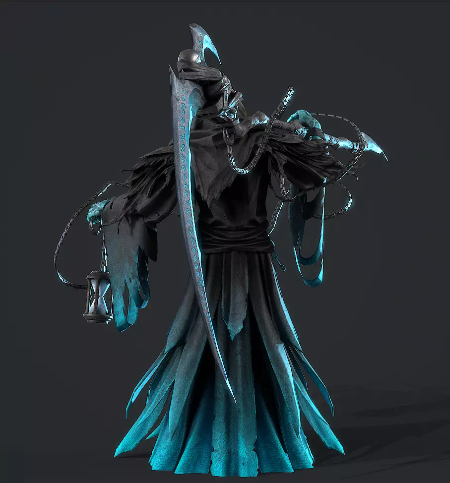 Joker wizard Low-poly 3D model_7