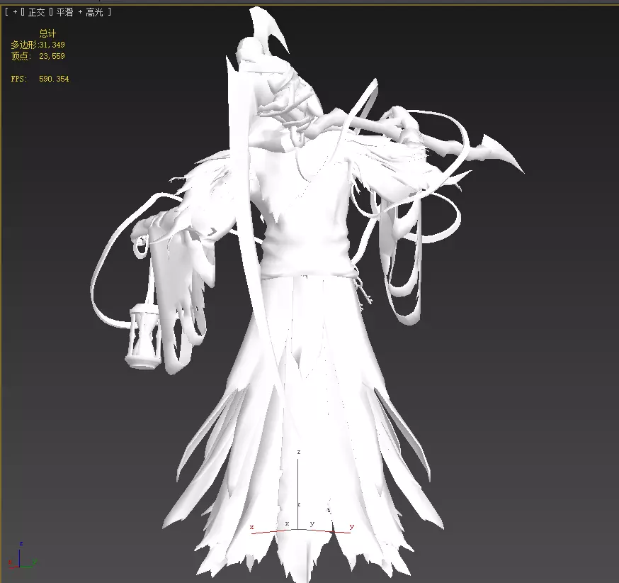 Joker wizard Low-poly 3D model_26