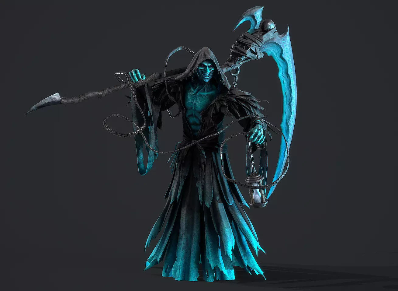 Joker wizard Low-poly 3D model_10