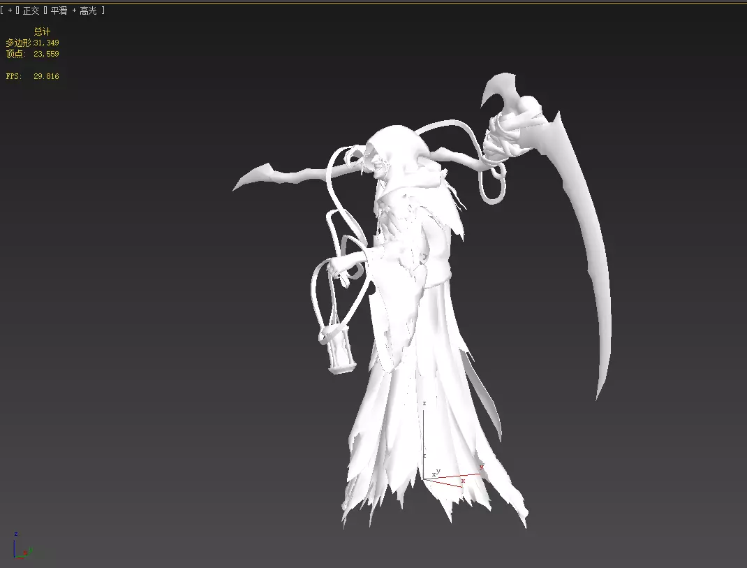 Joker wizard Low-poly 3D model_25