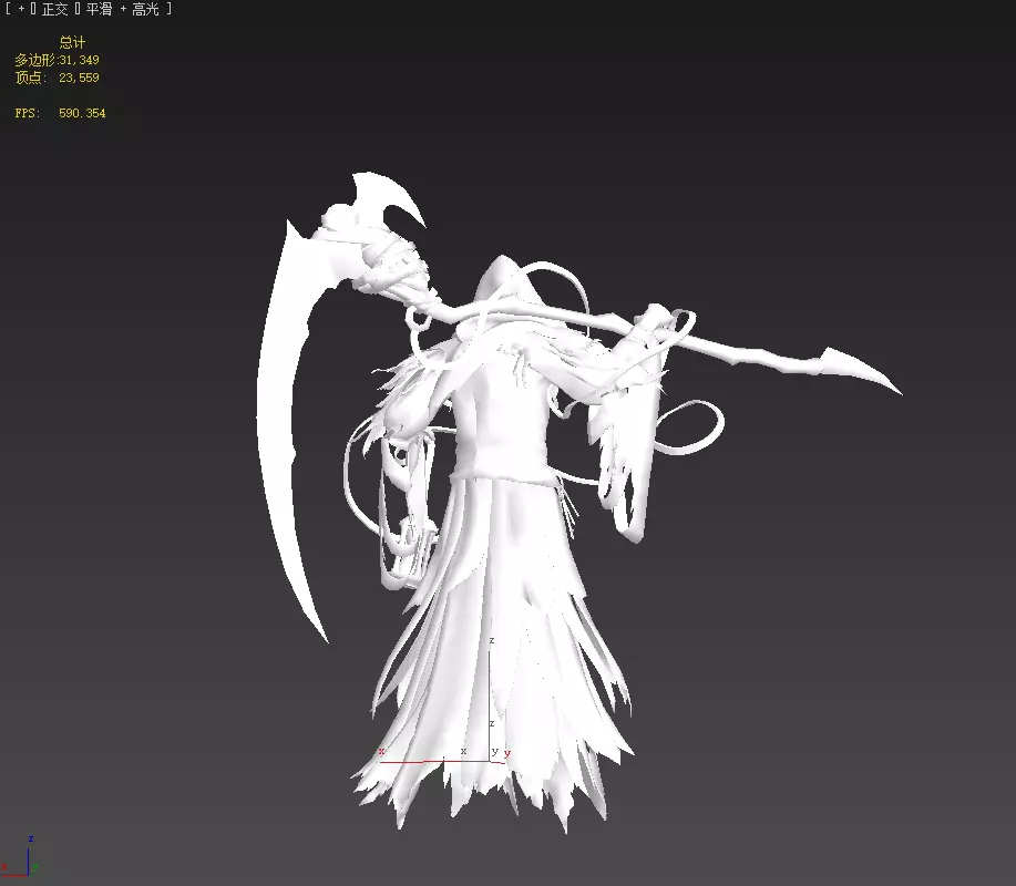 Joker wizard Low-poly 3D model_27