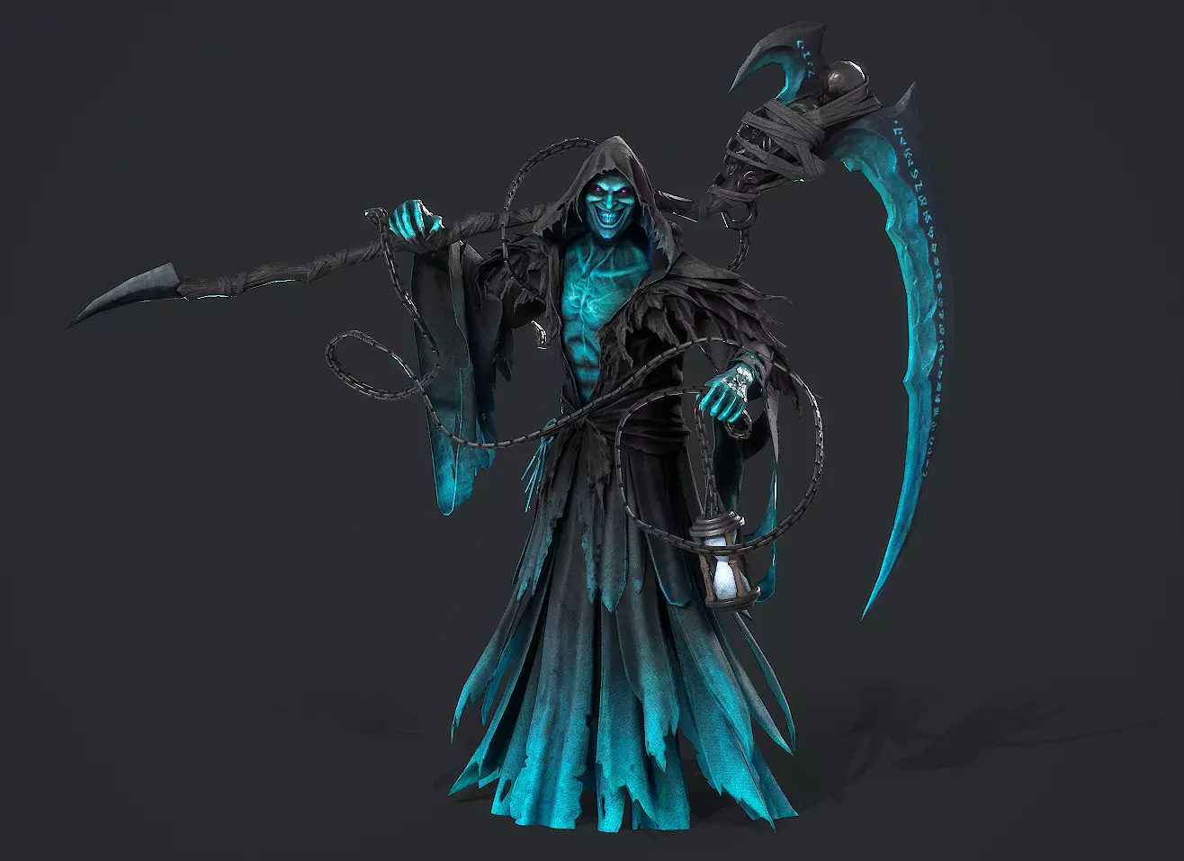 Joker wizard Low-poly 3D model_0