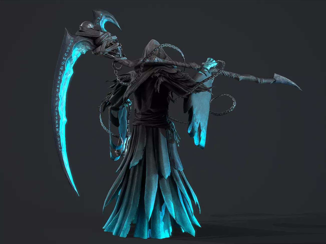 Joker wizard Low-poly 3D model_8