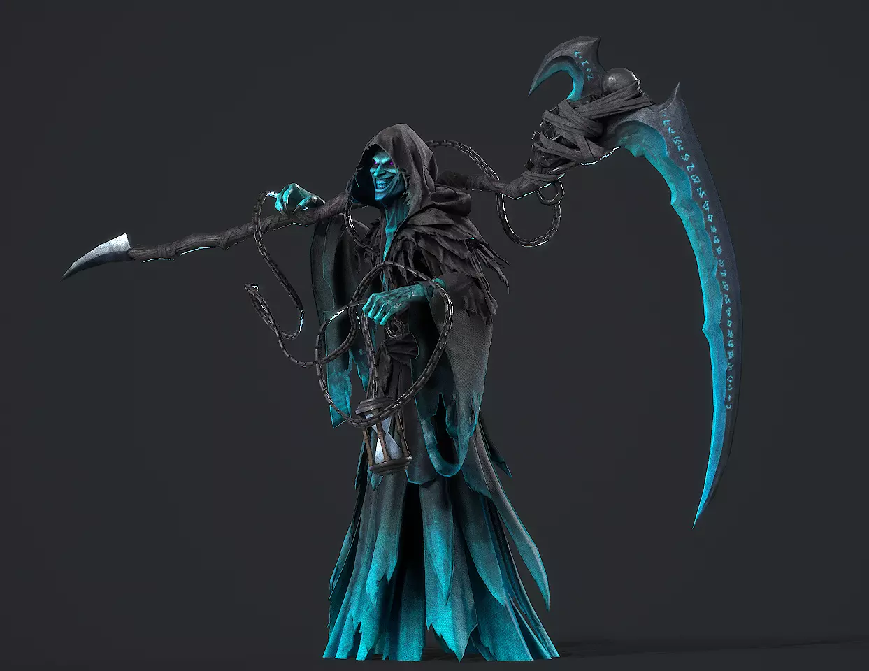 Joker wizard Low-poly 3D model_13