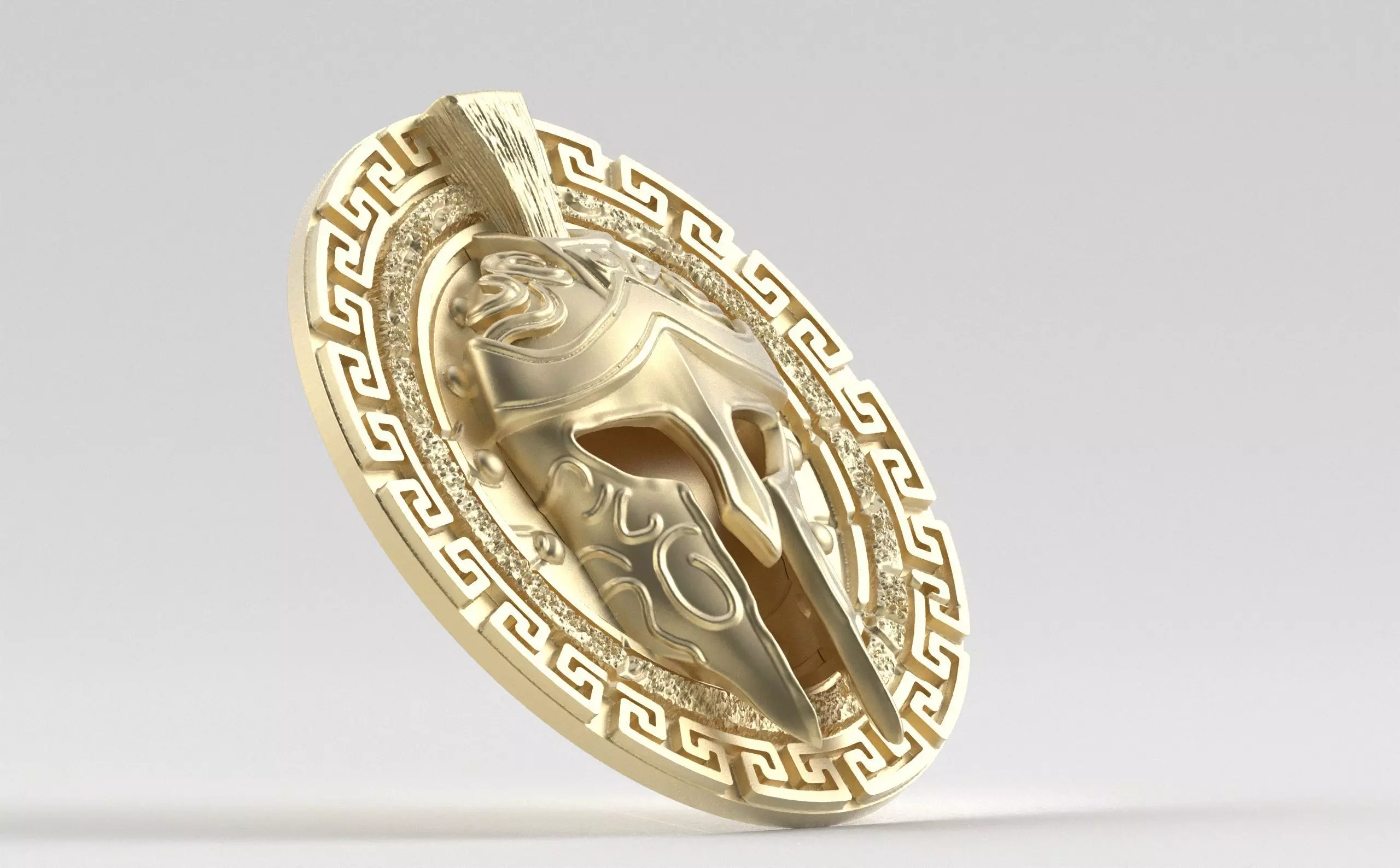 Spartan Helmet Pendant - A Gift of Power and Legacy 3D print model_2