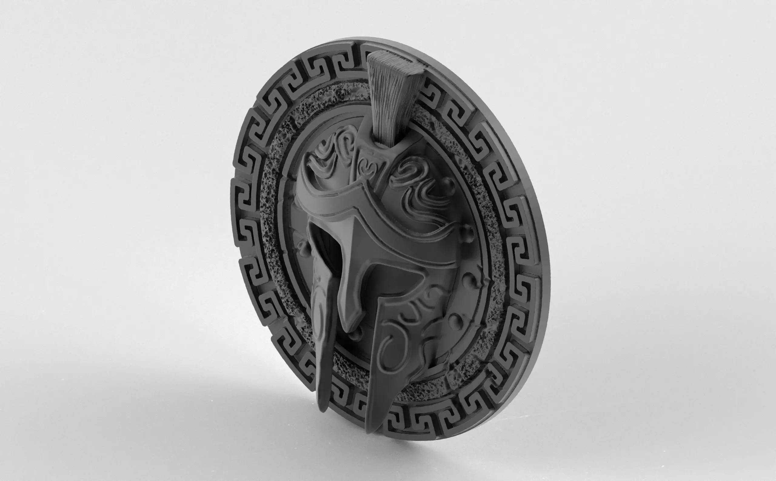 Spartan Helmet Pendant - A Gift of Power and Legacy 3D print model_8