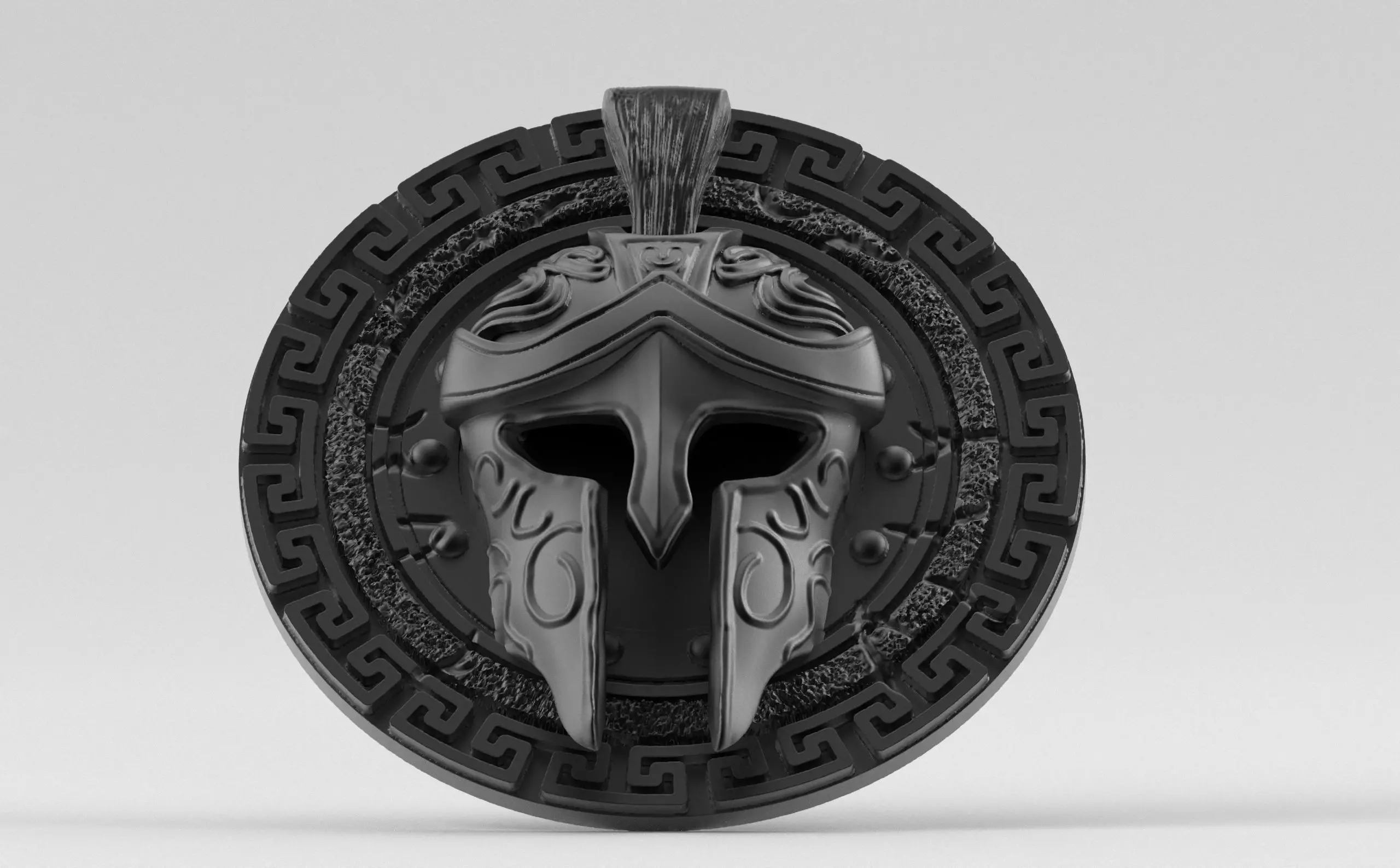 Spartan Helmet Pendant - A Gift of Power and Legacy 3D print model_0