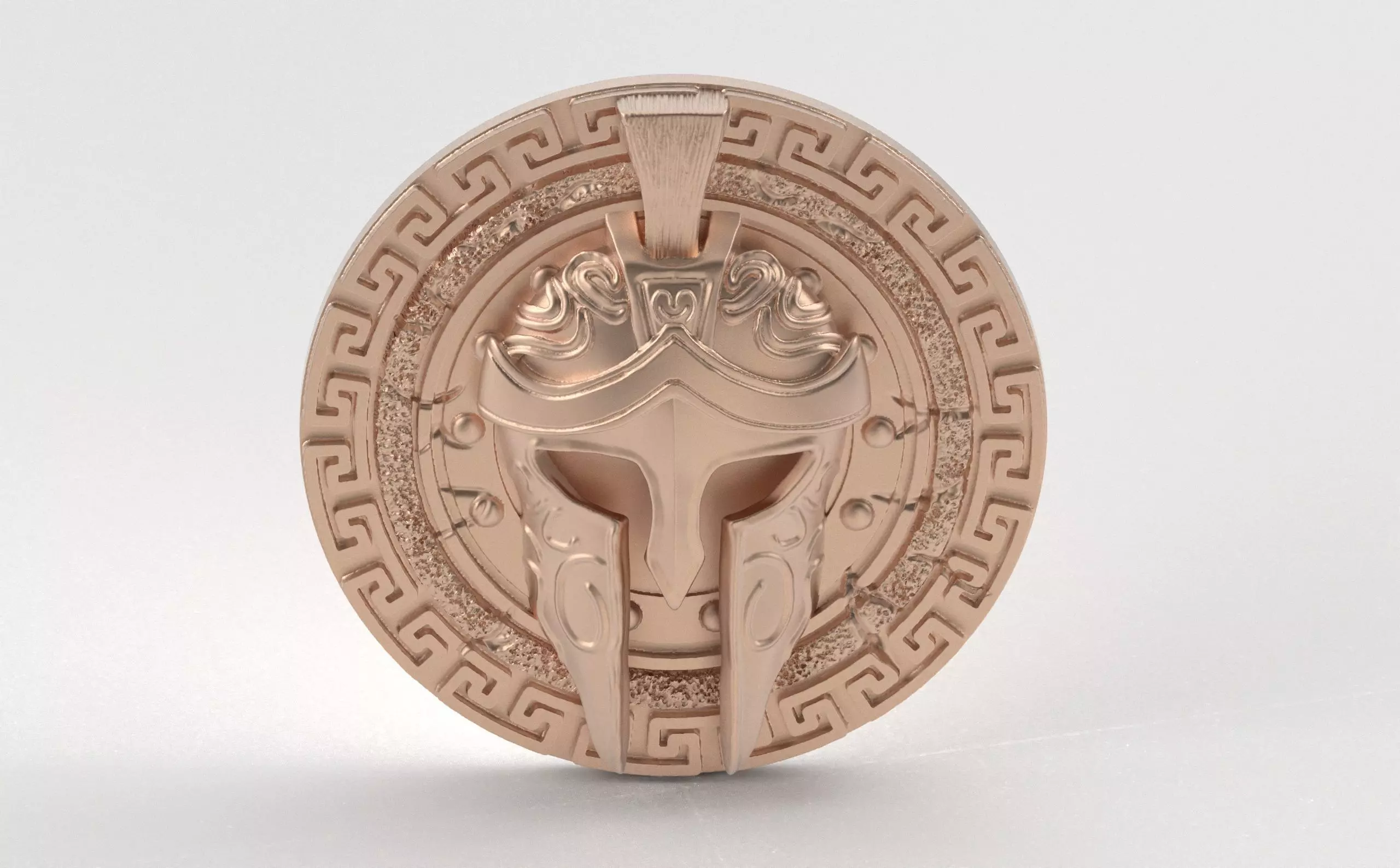 Spartan Helmet Pendant - A Gift of Power and Legacy 3D print model_4