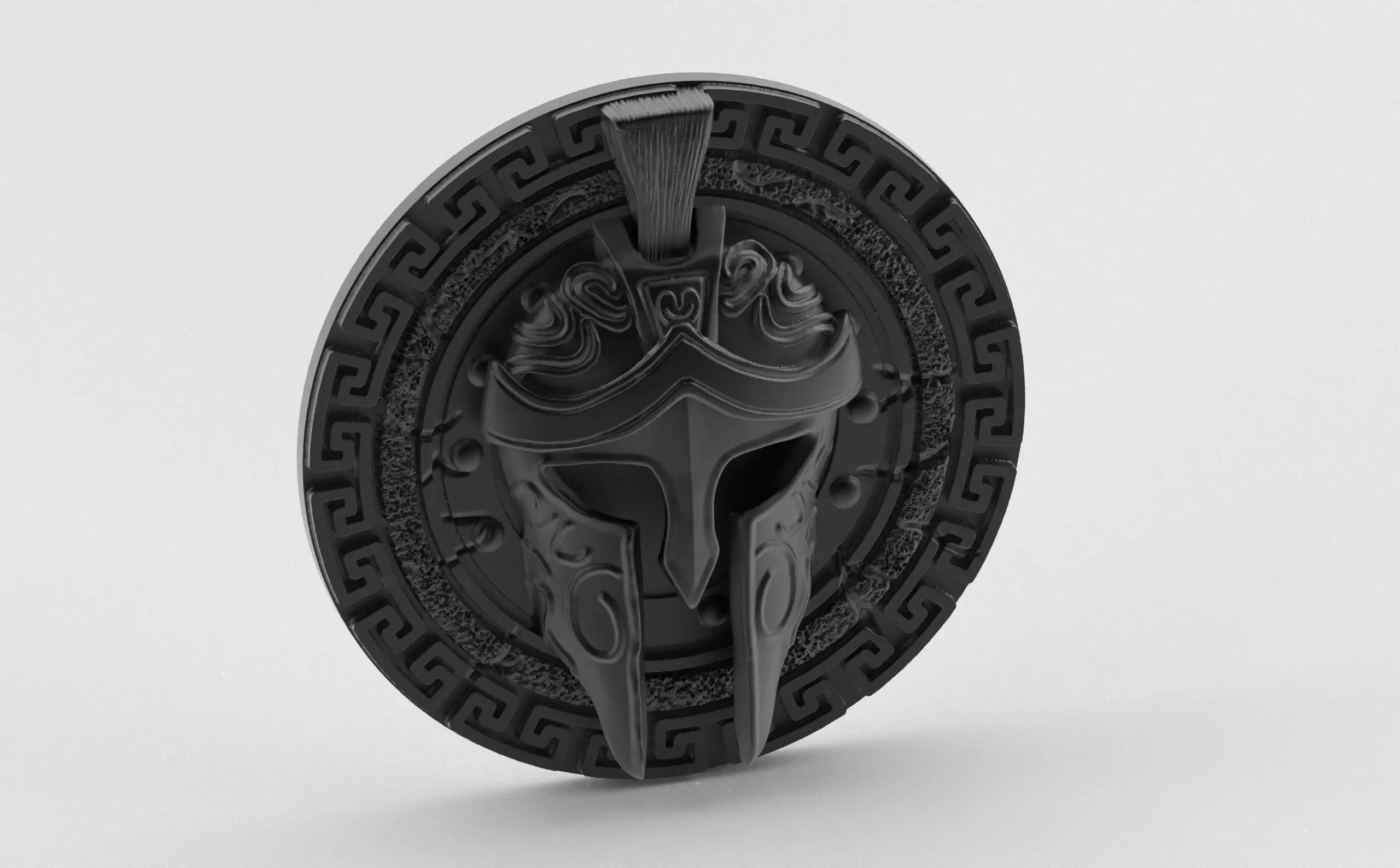 Spartan Helmet Pendant - A Gift of Power and Legacy 3D print model_6