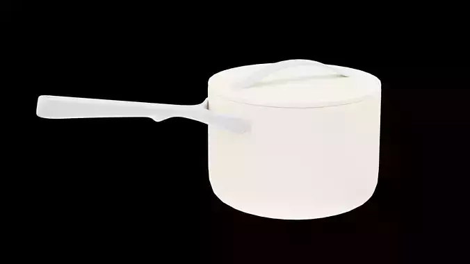 Cooking Pan Low-poly 3D model