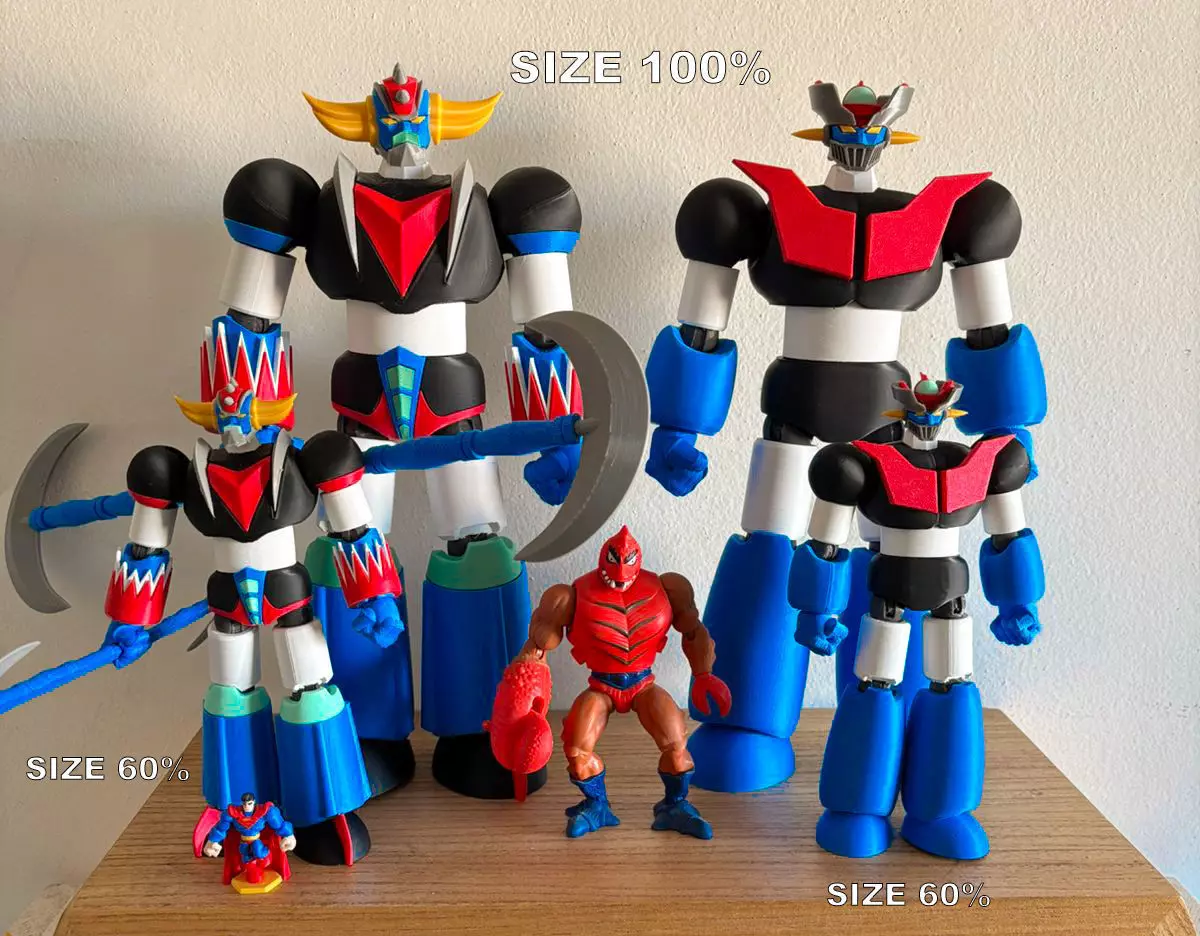 Gendizer Artigus - Articulated mecha robot from 80s 3D print model_2