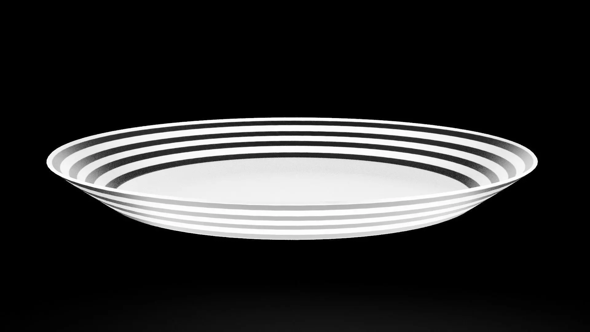 Plate Low-poly 3D model_9