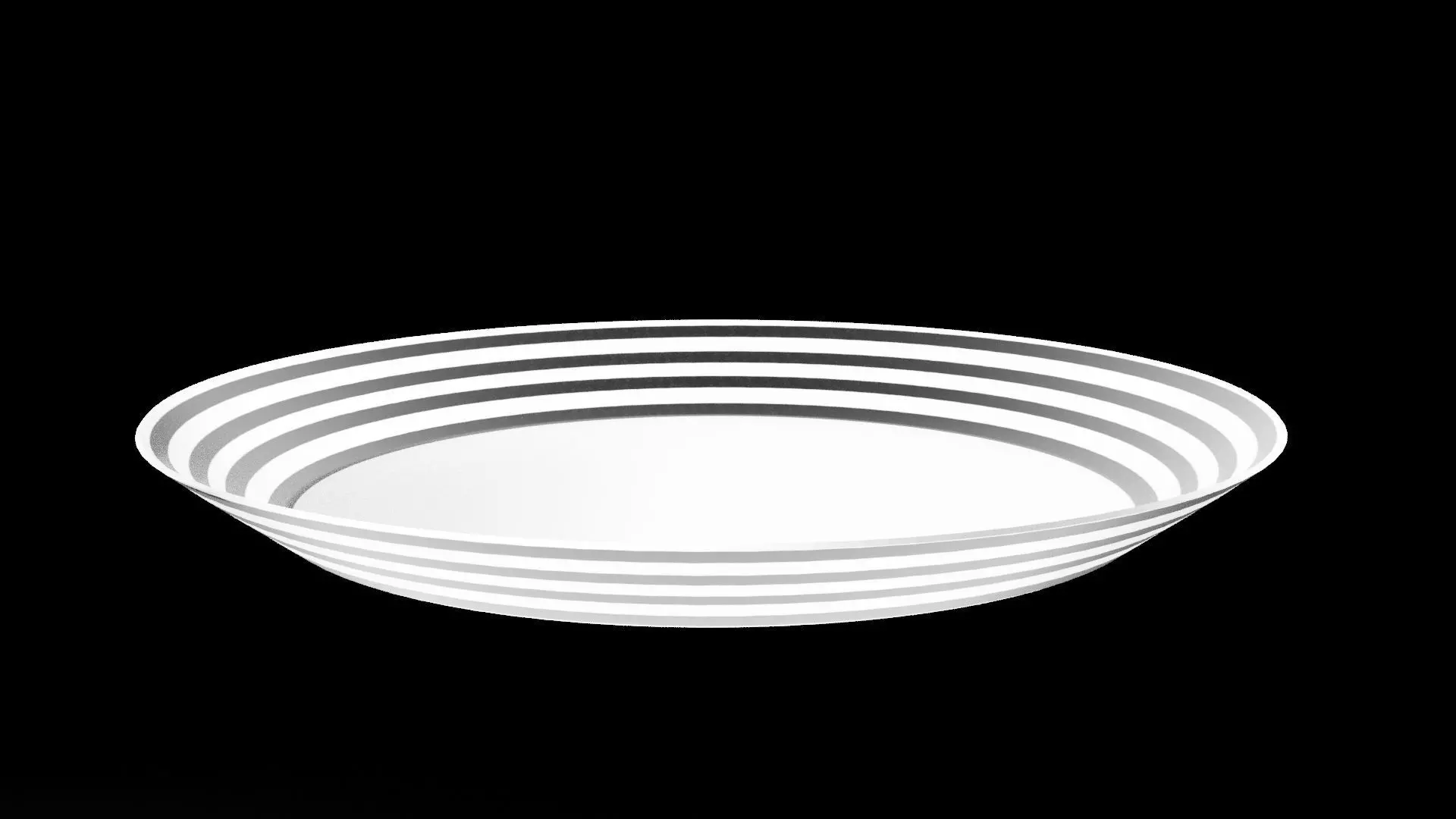 Plate Low-poly 3D model_8