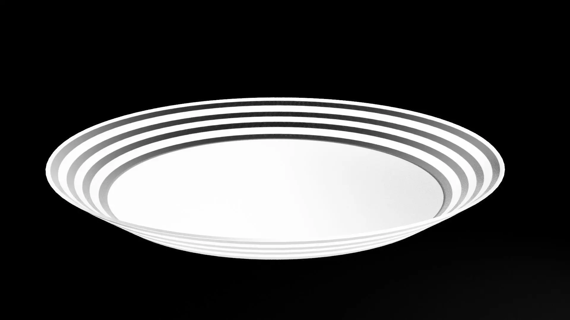 Plate Low-poly 3D model_7